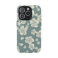 Vintage Hibiscus Phone Case | Floral Tropical Pattern, Matte Magnetic