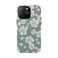 Vintage Hibiscus Phone Case | Floral Tropical Pattern, Matte Magnetic