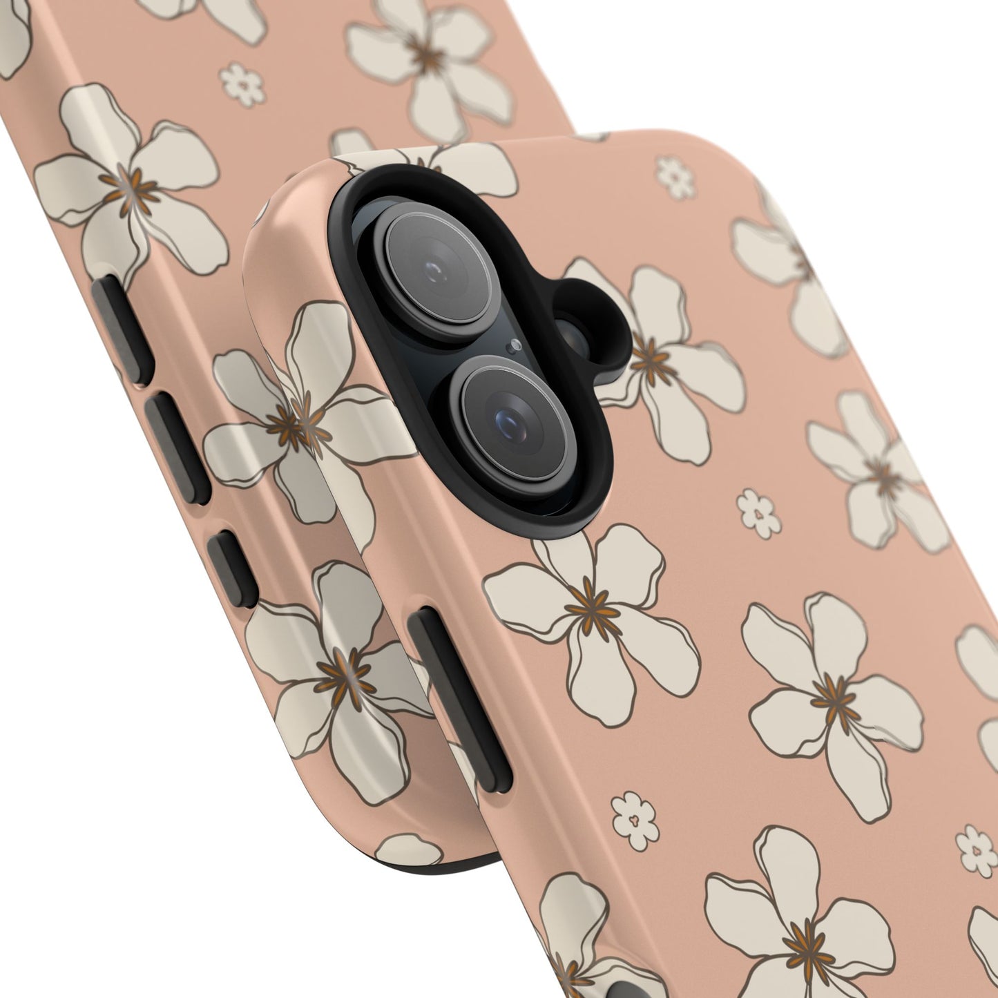 Retro Plumeria Flower iPhone Case