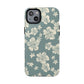 Vintage Hibiscus Phone Case | Floral Tropical Pattern, Matte Magnetic
