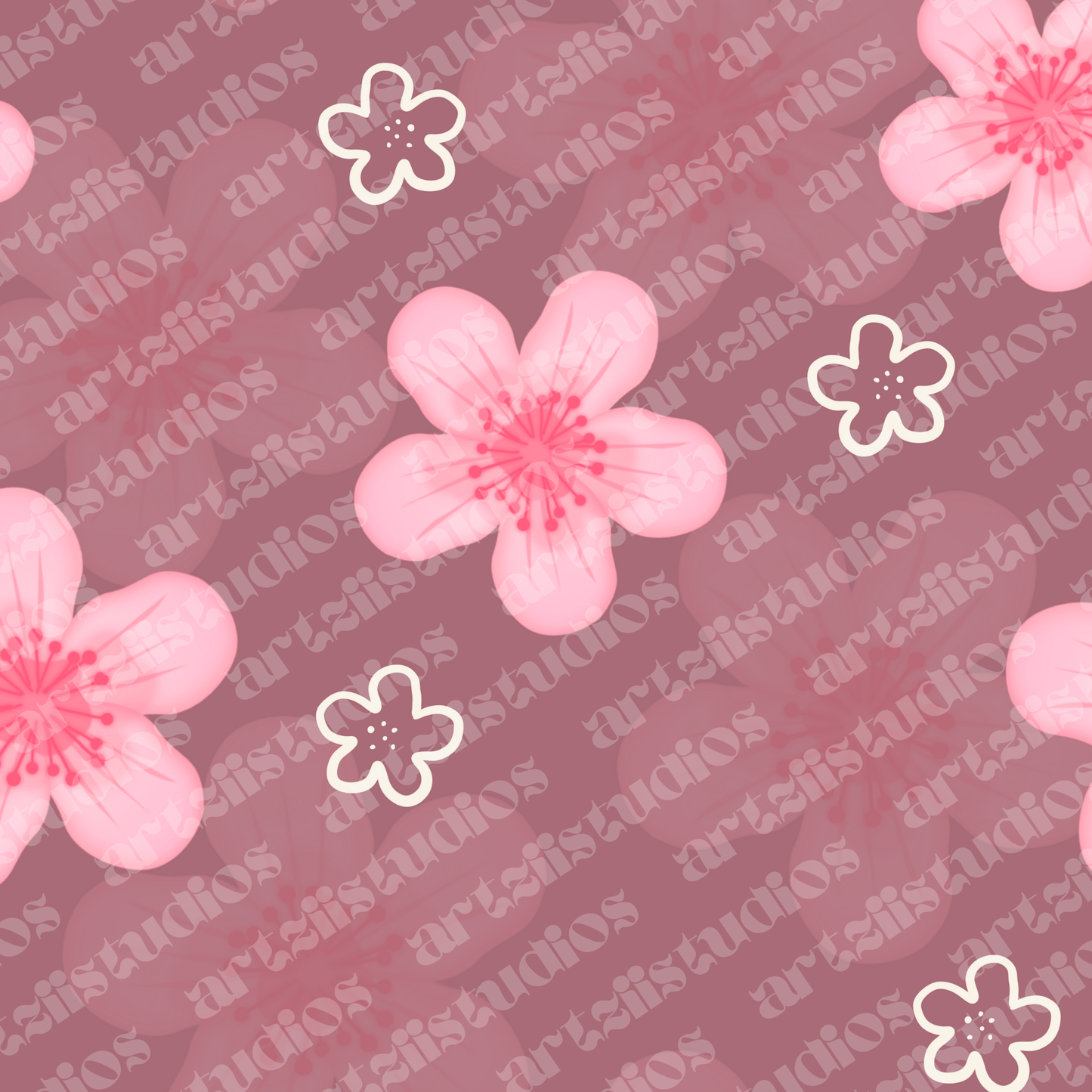 Cherry Blossom 1 Surface Pattern