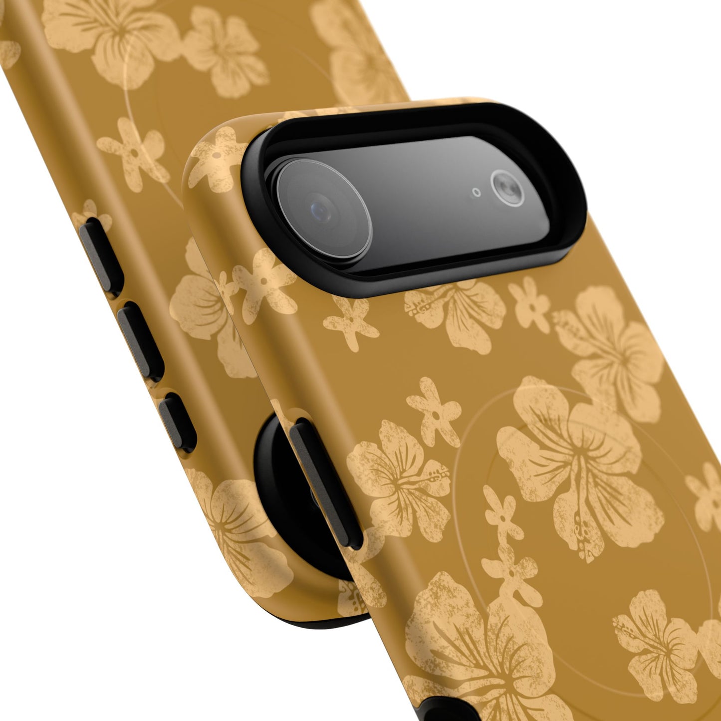 Vintage Hibiscus Phone Case | Floral Tropical Pattern, Matte Magnetic