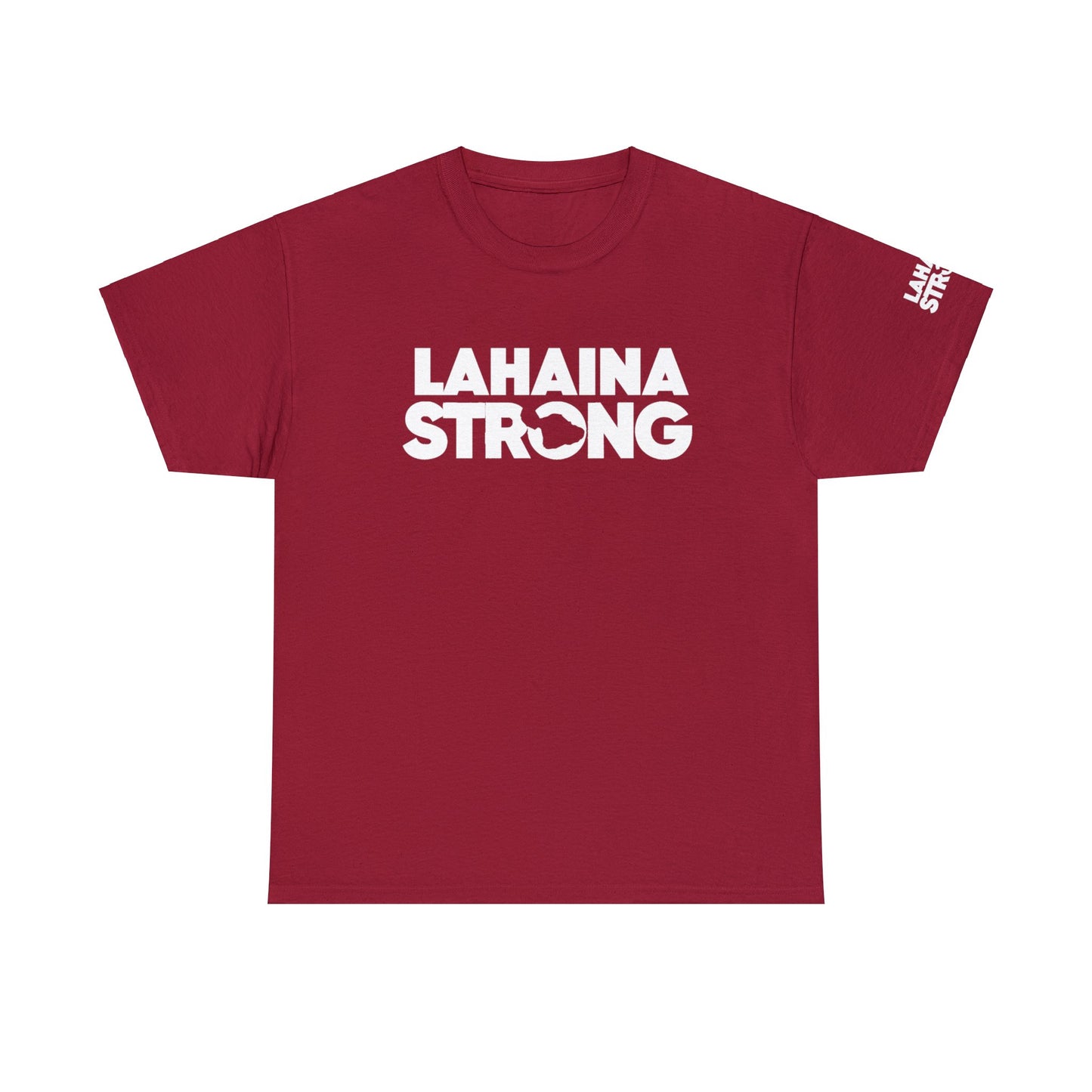 Lahaina Strong Tee-Cardinal Red