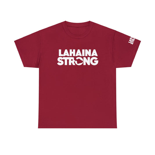 Lahaina Strong Tee-Cardinal Red