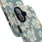 Vintage Hibiscus Phone Case | Floral Tropical Pattern, Matte Magnetic