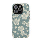 Vintage Hibiscus Phone Case | Floral Tropical Pattern, Matte Magnetic