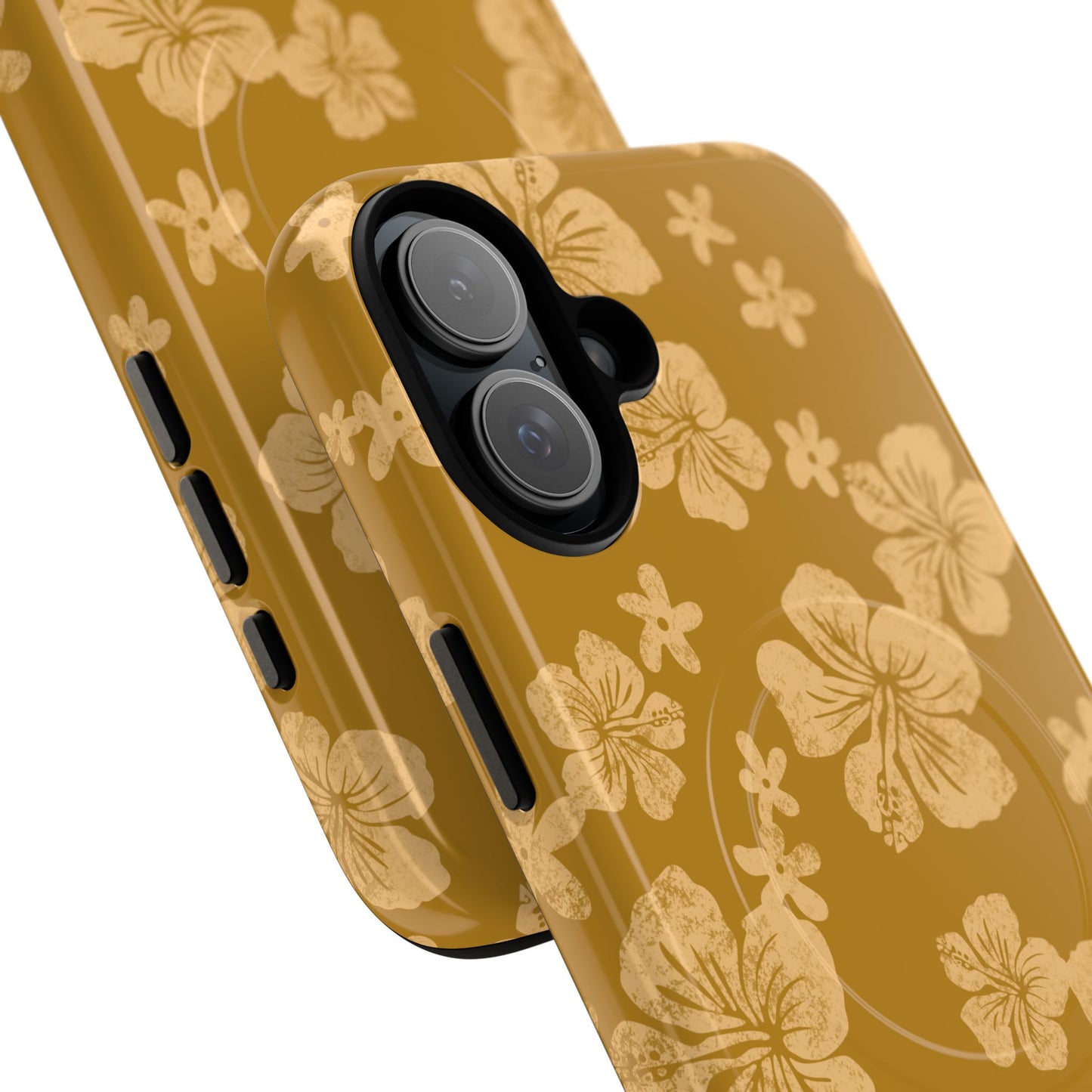 Vintage Hibiscus Phone Case | Floral Tropical Pattern, Matte Magnetic