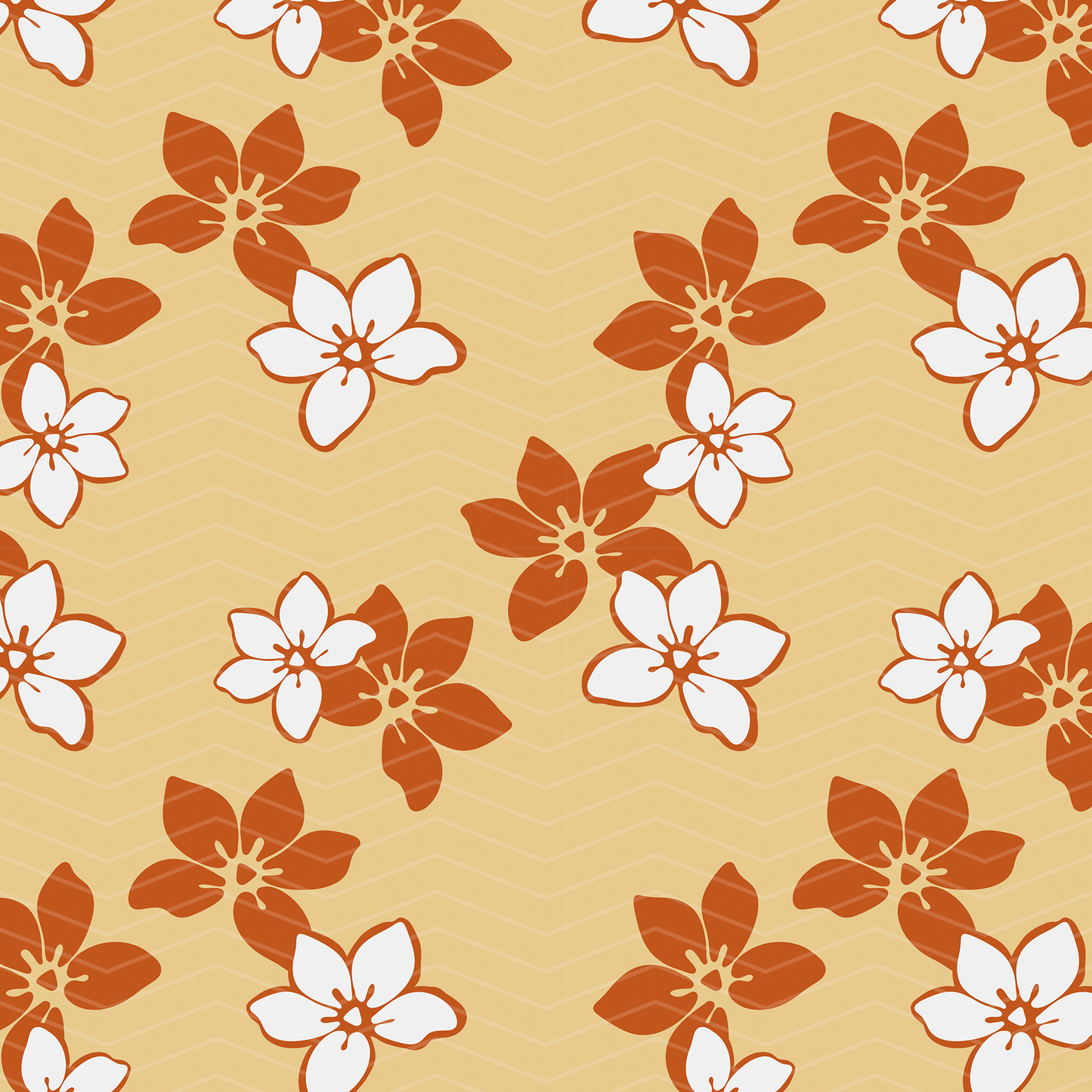 Groovy Naupaka Surface Pattern