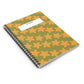Retro Plumeria Spiral Notebook