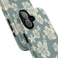 Vintage Hibiscus Phone Case | Floral Tropical Pattern, Matte Magnetic