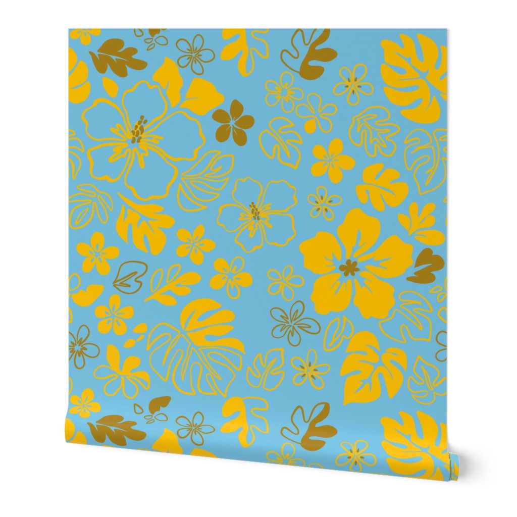 Tropical Doodles Repeat Surface Pattern