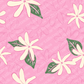 Tiare, Plumeria, Gardenia, Heliconia, and Hibiscus Surface Pattern for Kailanaho