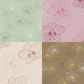 3 Tone Orchid Repeat Surface Pattern