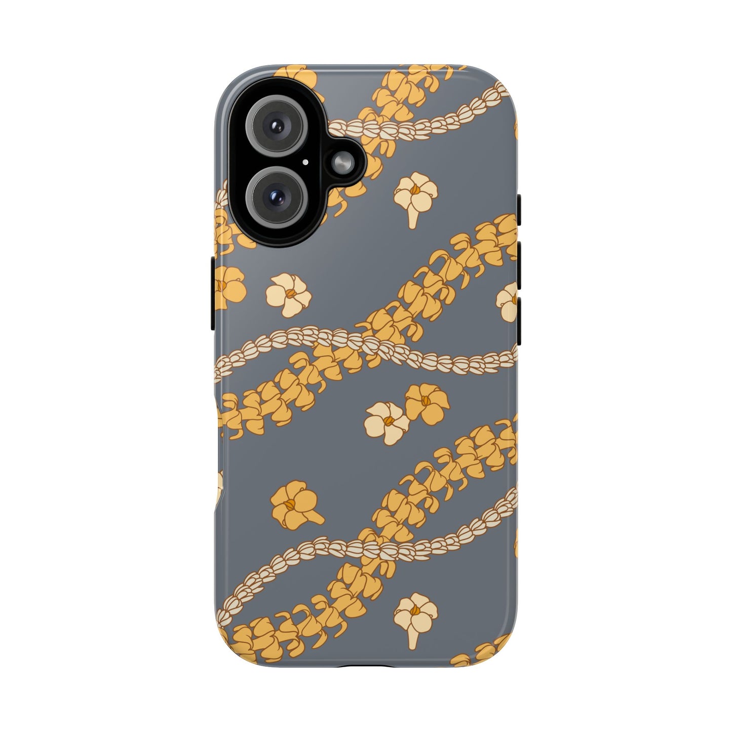 Puakenikeni and Pikake Phone Case-Blue