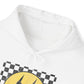 Checkered Smiley Face Hooded Sweatshirt