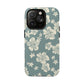 Vintage Hibiscus Phone Case | Floral Tropical Pattern, Matte Magnetic
