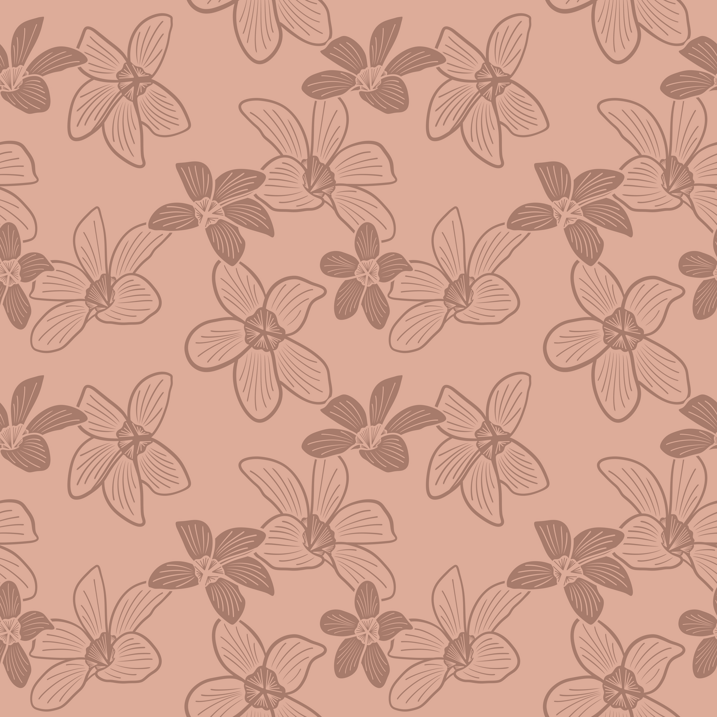 Spring Plumeria Repeat Surface Pattern