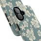 Vintage Hibiscus Phone Case | Floral Tropical Pattern, Matte Magnetic