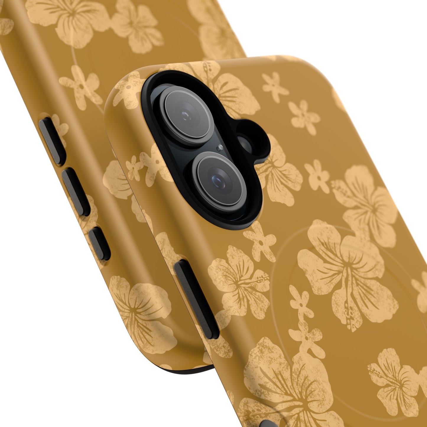 Vintage Hibiscus Phone Case | Floral Tropical Pattern, Matte Magnetic