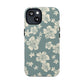 Vintage Hibiscus Phone Case | Floral Tropical Pattern, Matte Magnetic