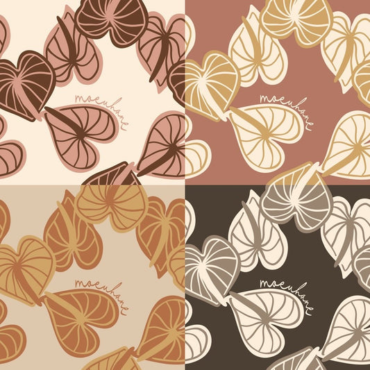 Anthurium Repeat Surface Pattern for Moeuhane