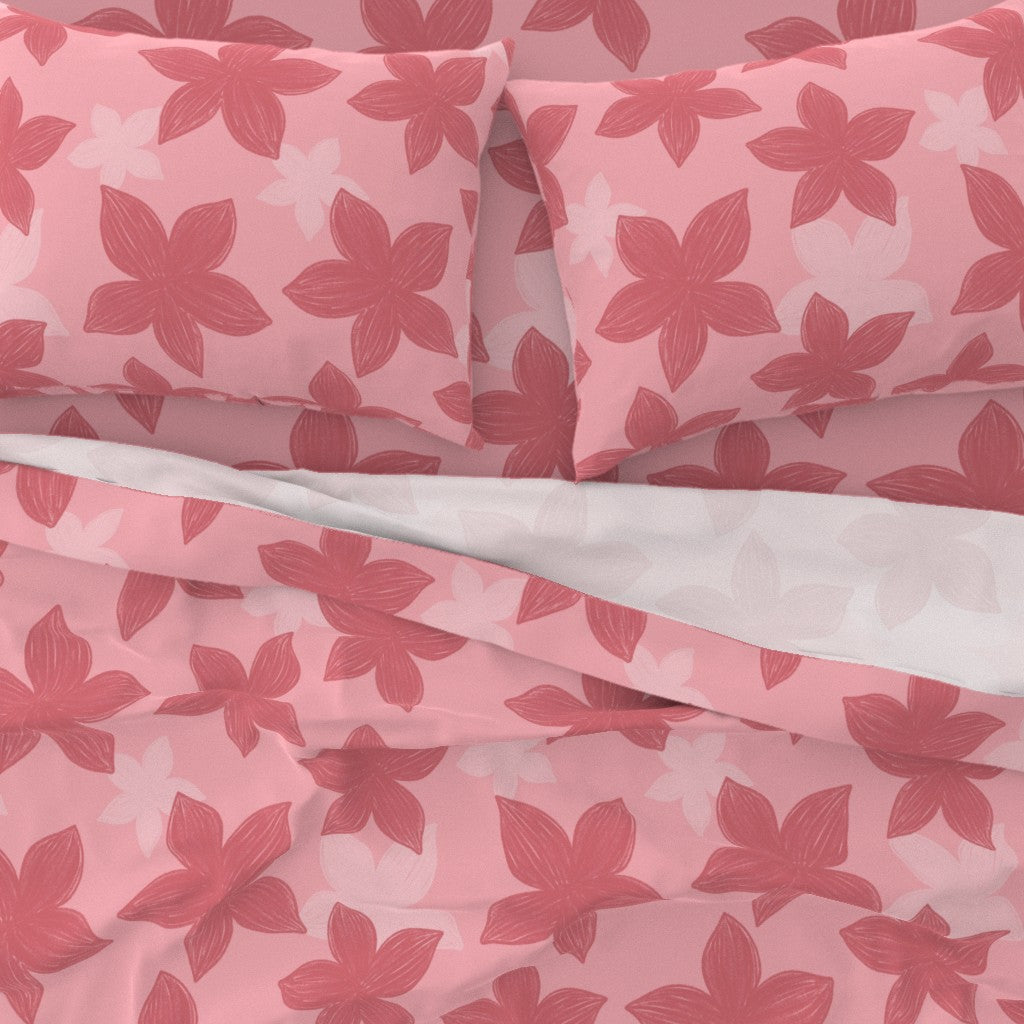 Sketch Plumeria Repeat Surface Pattern