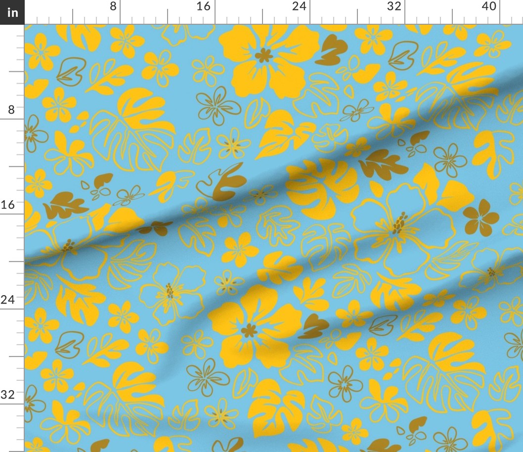 Tropical Doodles Repeat Surface Pattern
