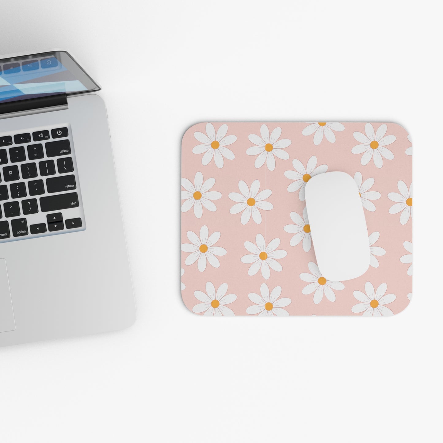 Pink Daisy Mouse Pad