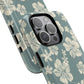 Vintage Hibiscus Phone Case | Floral Tropical Pattern, Matte Magnetic