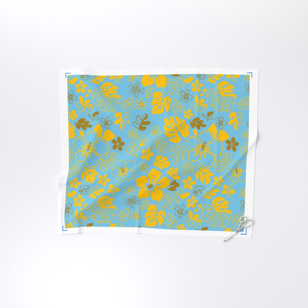 Tropical Doodles Repeat Surface Pattern