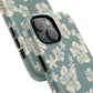 Vintage Hibiscus Phone Case | Floral Tropical Pattern, Matte Magnetic
