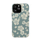 Vintage Hibiscus Phone Case | Floral Tropical Pattern, Matte Magnetic