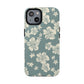 Vintage Hibiscus Phone Case | Floral Tropical Pattern, Matte Magnetic