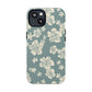Vintage Hibiscus Phone Case | Floral Tropical Pattern, Matte Magnetic