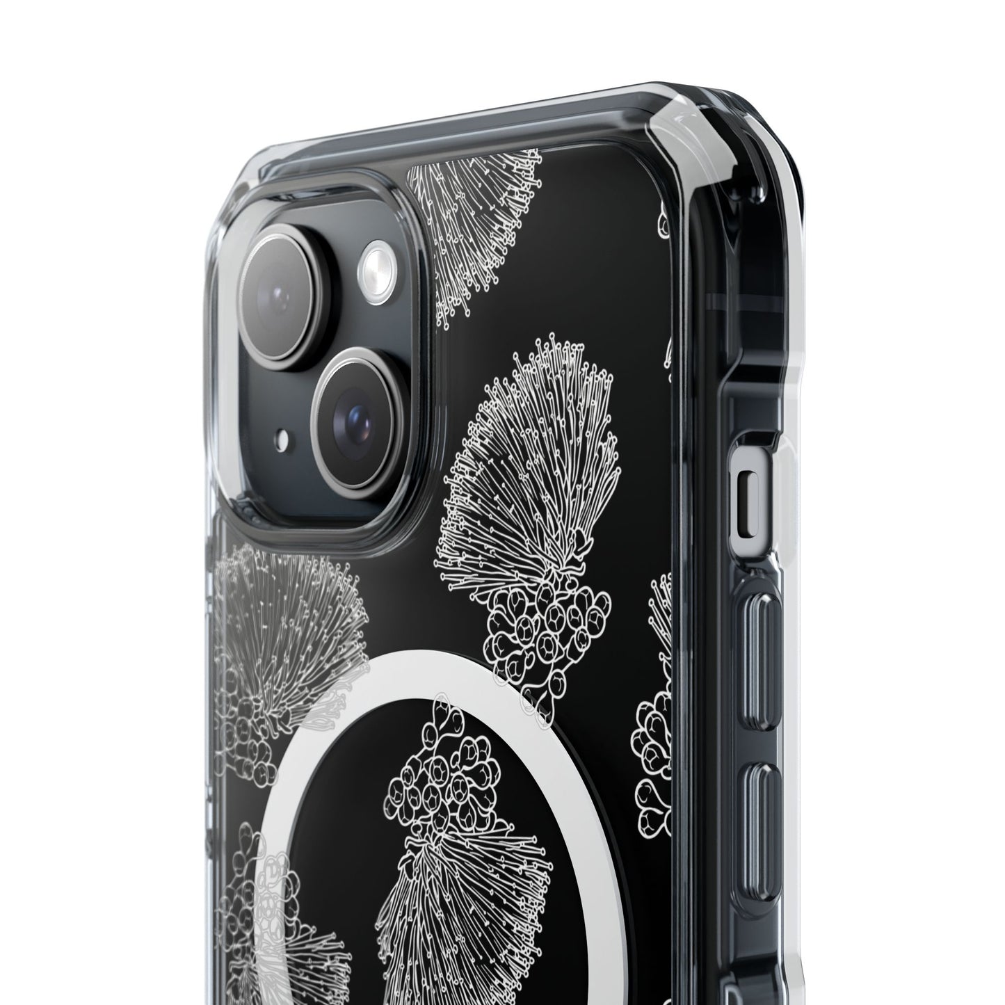 Ohia Lehua iPhone Clear Magnetic Phone Case
