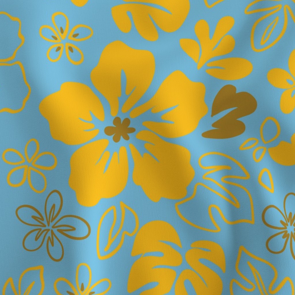 Tropical Doodles Repeat Surface Pattern