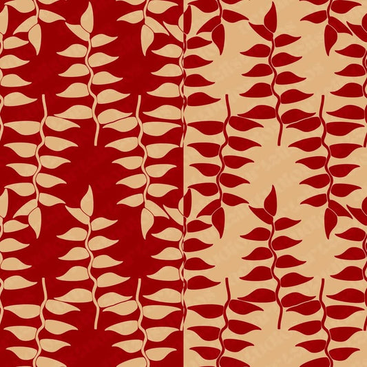 Heliconia and Ginger Surface Pattern for Poli'ahu Hawaii