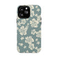 Vintage Hibiscus Phone Case | Floral Tropical Pattern, Matte Magnetic
