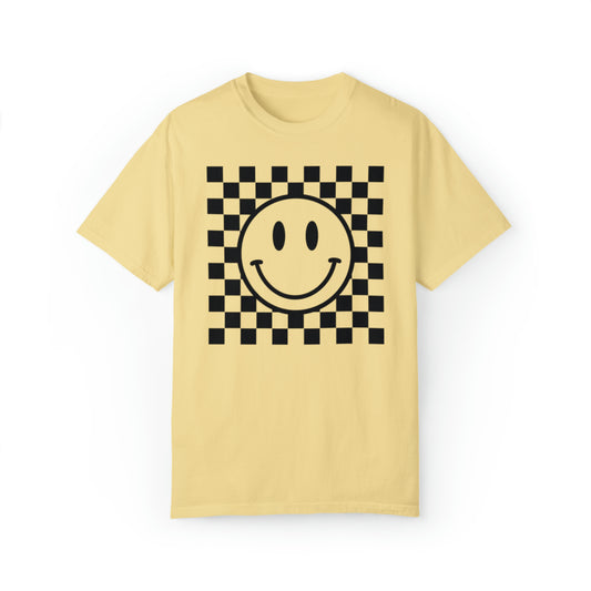 Checkered Smiley Face Shirt