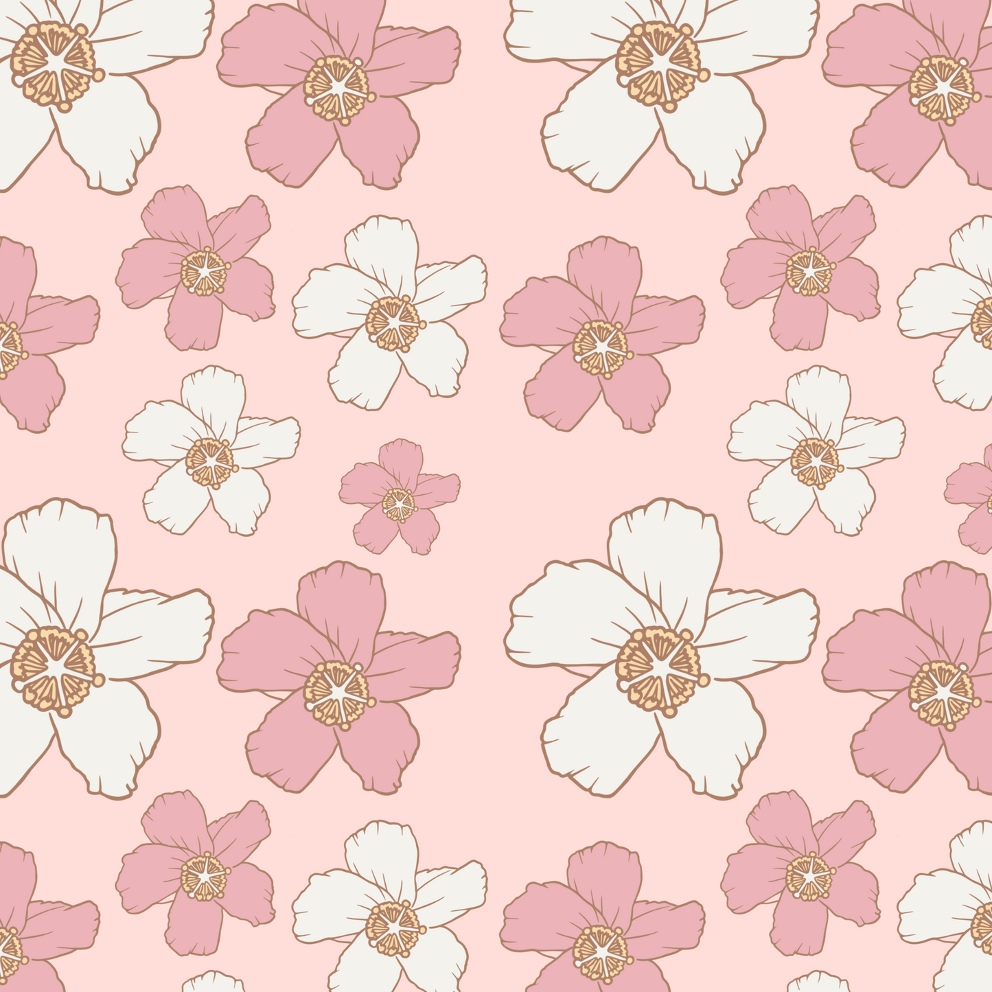 Spring Meadow Repeat Surface Pattern