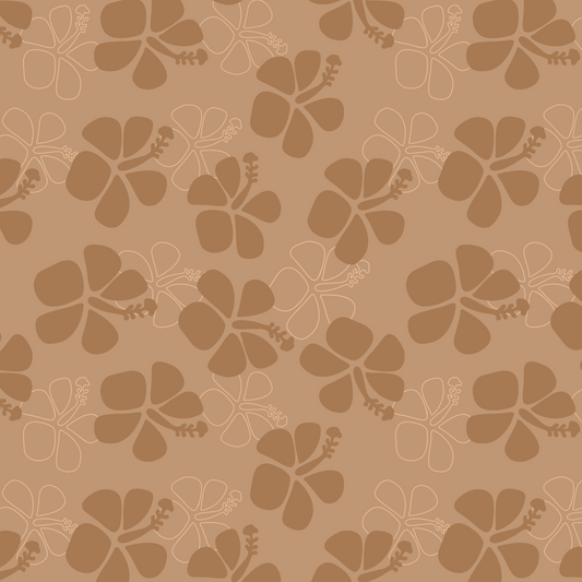 Abstract Hibiscus Repeat Surface Pattern