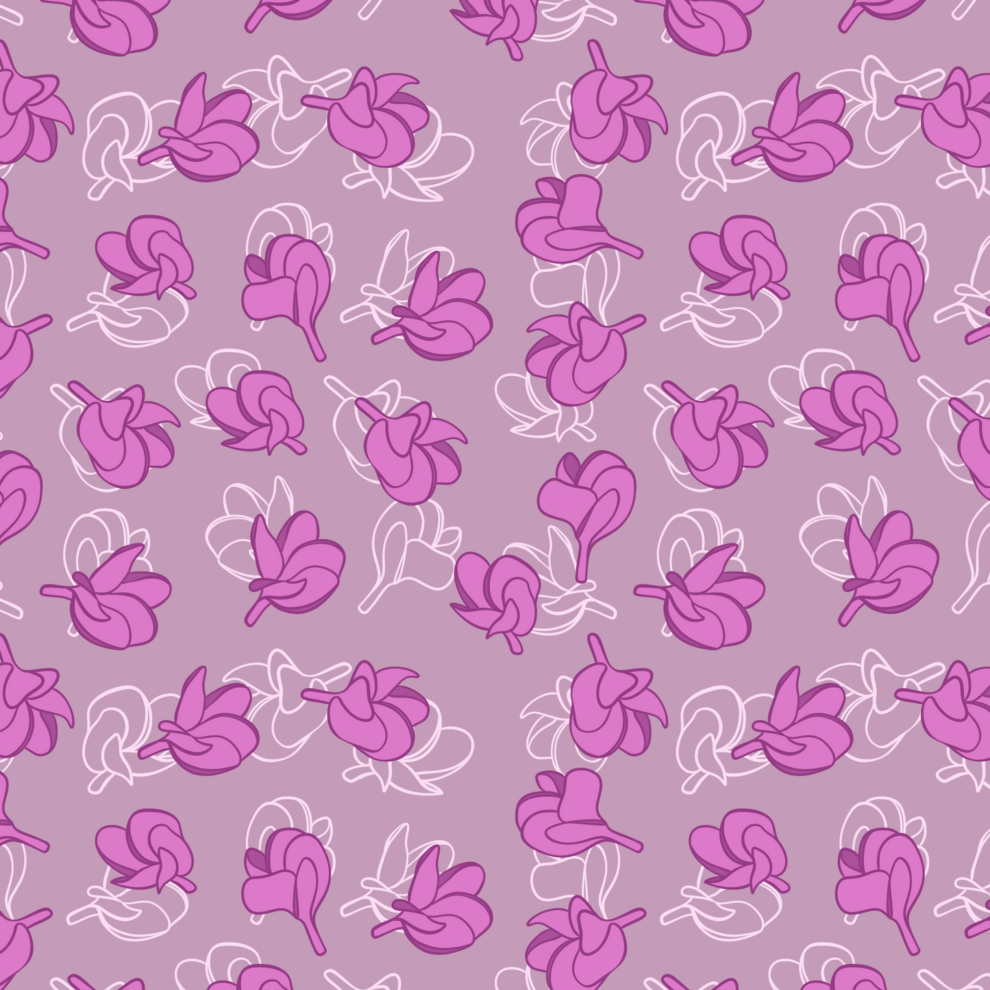 Baby Plumeria Repeat Surface Pattern