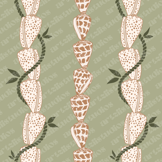 Shell Lei Repeat Surface Pattern for BanglesByJoii