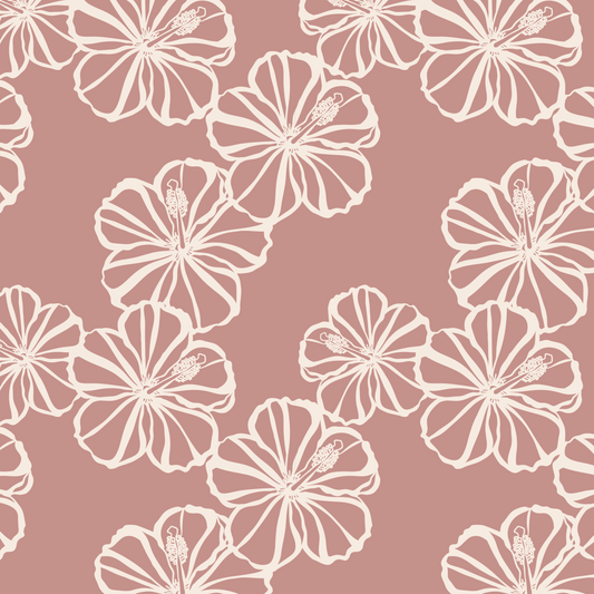 Basic Hibiscus Repeat Surface Pattern