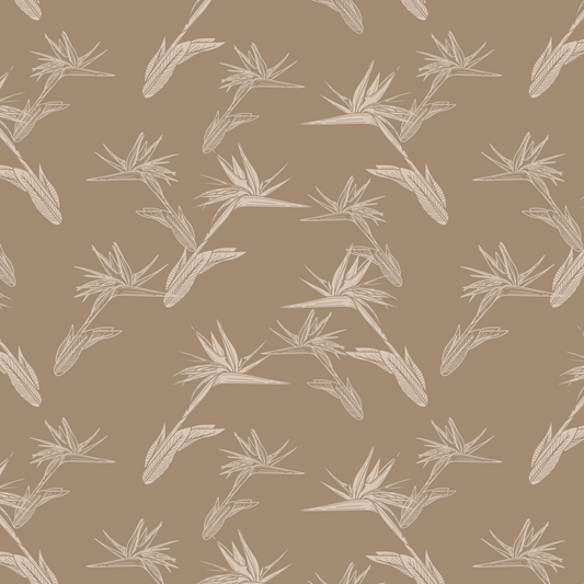 Bird of Paradise Cluster Repeat Surface Pattern