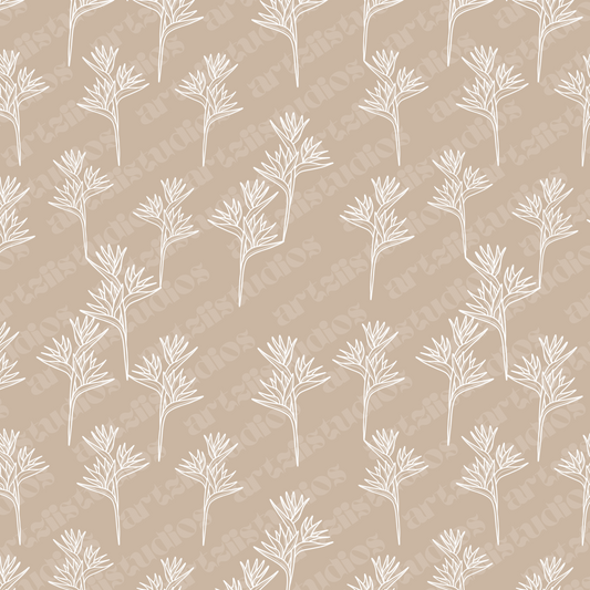 Bird of Paradise Trio Repeat Surface Pattern