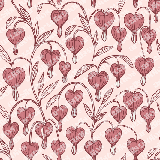 Bleeding Heart Repeat Surface Pattern