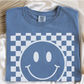 Checkered Smiley Face Tee