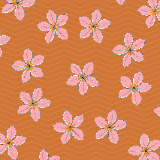 Bright Plumeria Surface Pattern
