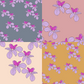 Butterfly Orchid Repeat Surface Pattern